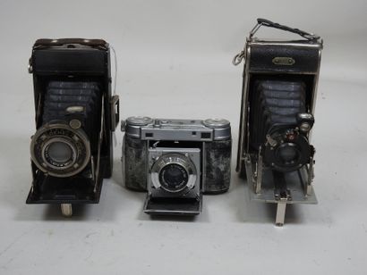Set of six various bellows cameras including...