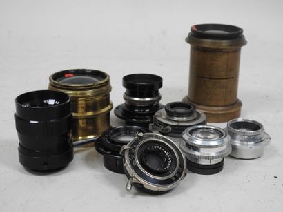 Lenses for view cameras, mainly in brass,...