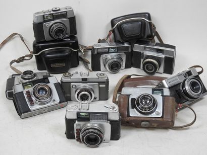 Set of ten DACORA cameras of various models...