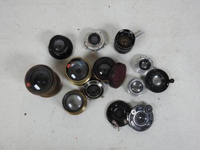 Lenses for view cameras, mainly in brass,...