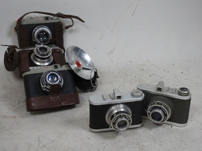 Set of eight cameras, including several ALSAPHOT...