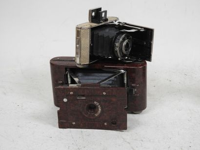 Set of six bellows cameras, including several...