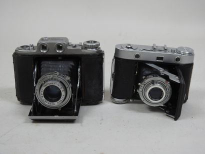 Set of six various bellows cameras including...