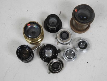 Lenses for view cameras, mainly in brass,...