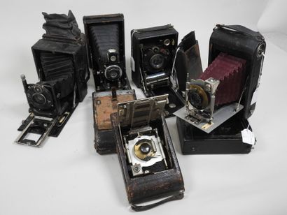 Set of five small 9 x 12 photographic chambers...
