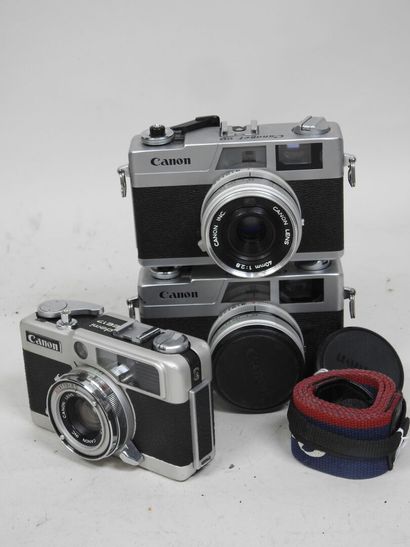 Set of six CANON cameras : 
- one CANON AE-1...