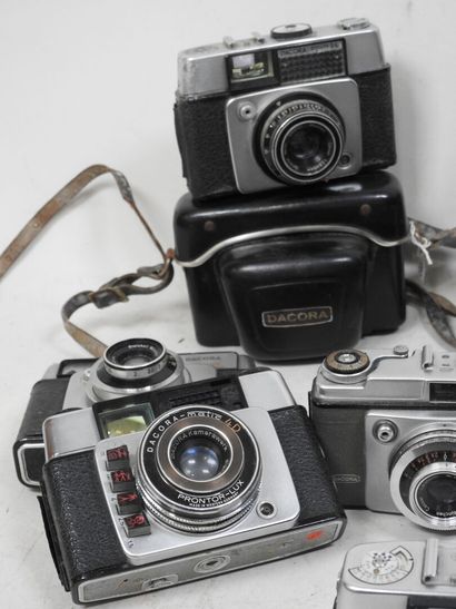 Set of ten DACORA cameras of various models...