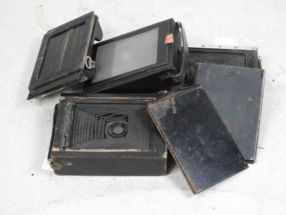 Set of five small 9 x 12 photographic chambers...