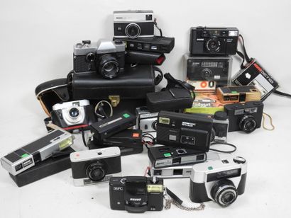 Set of twenty or so REVUE cameras, including...
