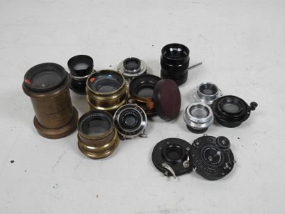 Lenses for view cameras, mainly in brass,...