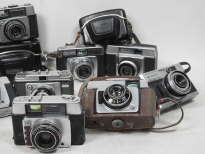 Set of ten DACORA cameras of various models...