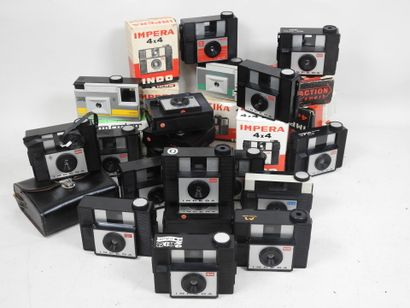 Set of around twenty INDO cameras, many with...