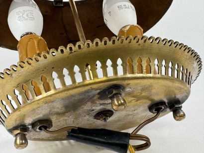 Petite lampe de bureau dite Bouillotte en...