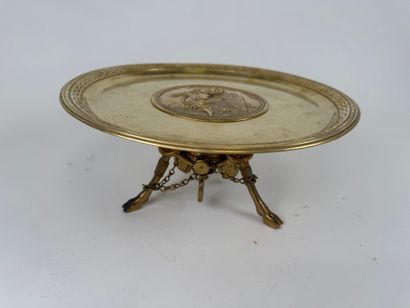 Surtout de table ou coupe tripode sur pied...
