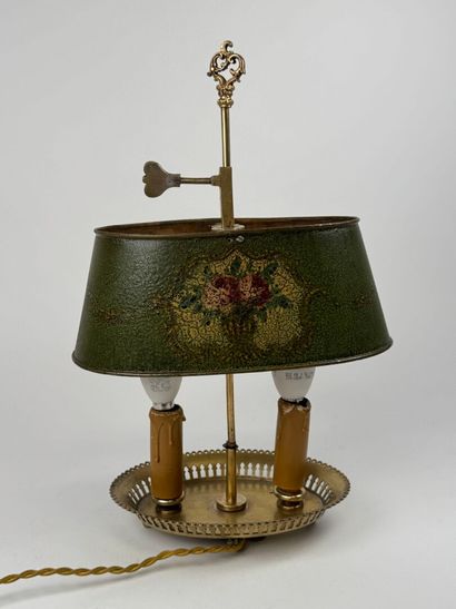 Petite lampe de bureau dite Bouillotte en...