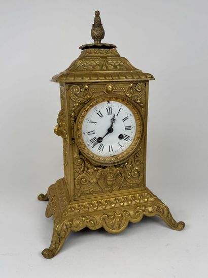 Louis XIV style chased and gilt bronze terminal...
