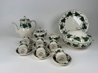 WEDGWOOD. Napoleon Ivy ceramic service set...