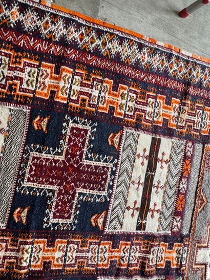 MOROCCO, 20th century. 
Hand-woven polychrome...