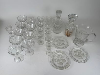 Set including :
- part of a glassware set...