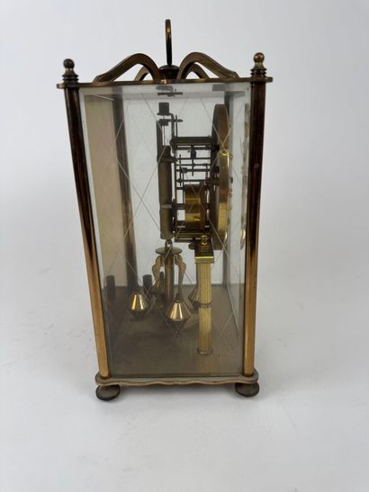 KOMA.
Brass and beveled glass table clock.
25...