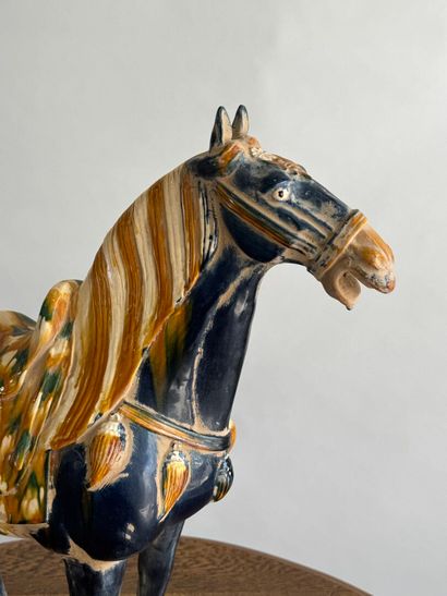 CHINA, 20th century.
TANG style.
Large polychrome...