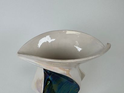 VALLAURIS . glazed ceramic lot comprising...