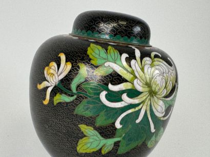 ASIA, 20th C. Cloisonné and enameled brass...