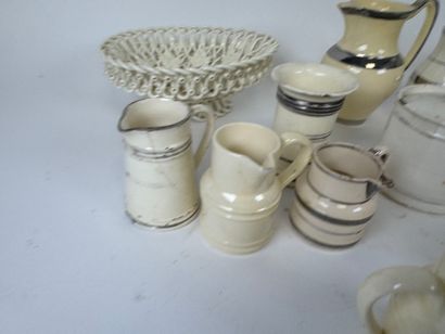 LANGEAIS.
Eighteen cream and silver-plated...