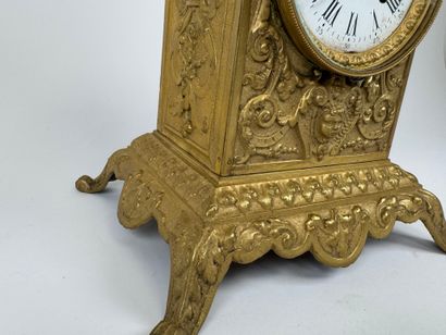 Louis XIV style chased and gilt bronze terminal...