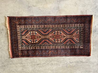 IRAN. 
Polychrome wool carpet with stylized...