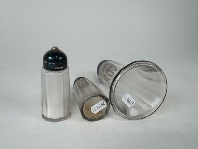 CHRISTOFLE. Silver-plated metal and glass...