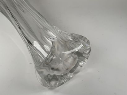 Large free-form crystal vase.
H. 60 cm.