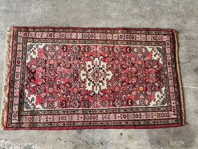 IRAN. 
Hand-knotted polychrome wool carpet...