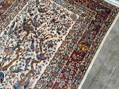 GHOUM, Iran.
Pure polychrome handmade silk...