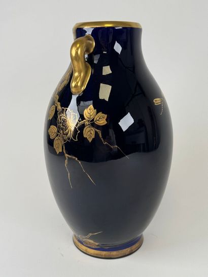 SAINTE RADEGONDE.
Midnight-blue enameled...