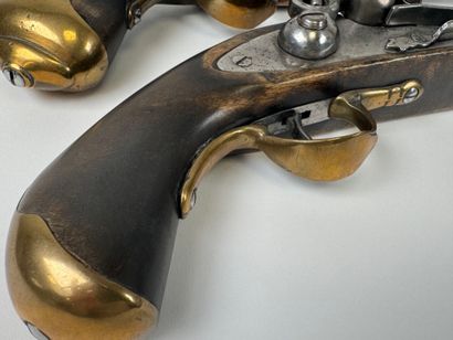 Set of two decorative flintlock pistols in...