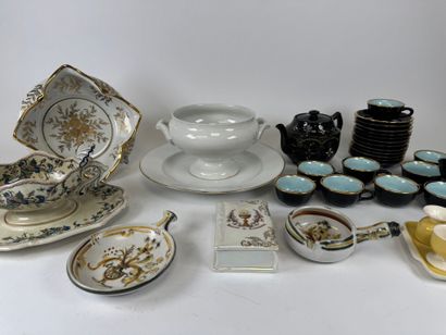 Important porcelain and earthenware polychrome...