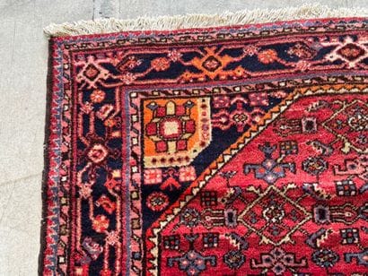 IRAN. 
Polychrome wool carpet with stylized...
