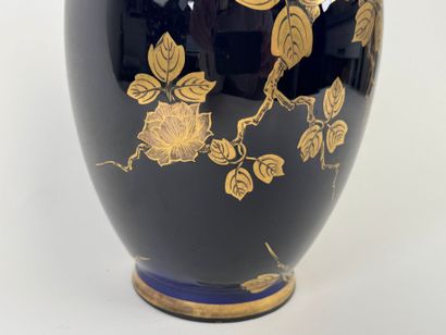 SAINTE RADEGONDE.
Midnight-blue enameled...