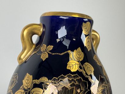 SAINTE RADEGONDE.
Midnight-blue enameled...
