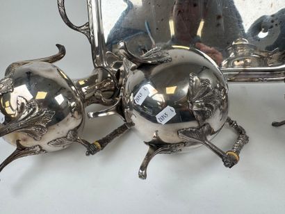 Silver-plated tea and coffee service including...