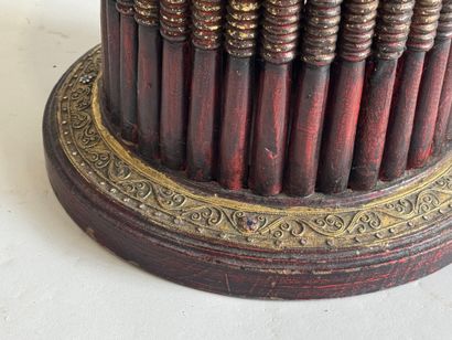 SOUTH ASIA, 20th century. 
Small pedestal...