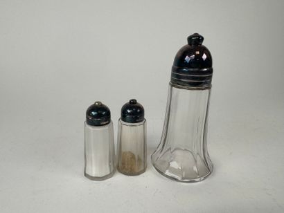 CHRISTOFLE. Silver-plated metal and glass...