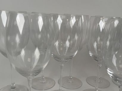 SEVRES France, suite of 12 stamped crystal...