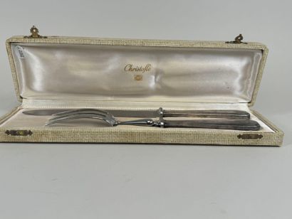 CHRISTOFLE.
Silver-plated and stainless steel...
