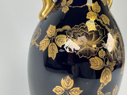 SAINTE RADEGONDE.
Midnight-blue enameled...
