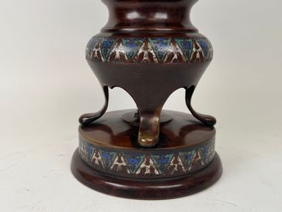 ASIA, 20th century.
Large cloisonné incense...