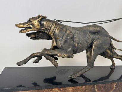 Géo MAXIM (1885-1940) 
Young Woman with Greyhounds....