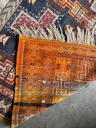 MOROCCO, 20th century. 
Hand-woven polychrome...