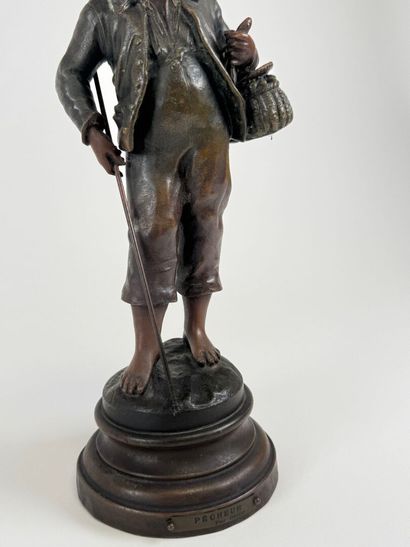 Auguste MOREAU (1834-1917), after.
The fisherman.
Regula...